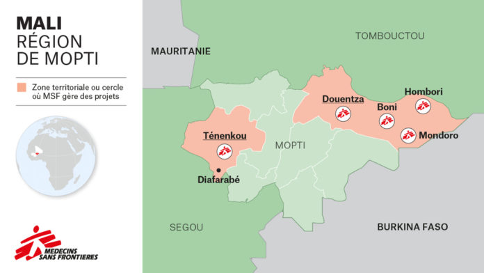 MSF-carte de Mopti