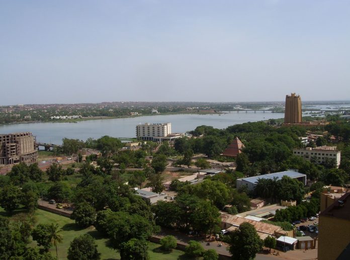 Une vue sur le fleuve niger, Bamako Mali