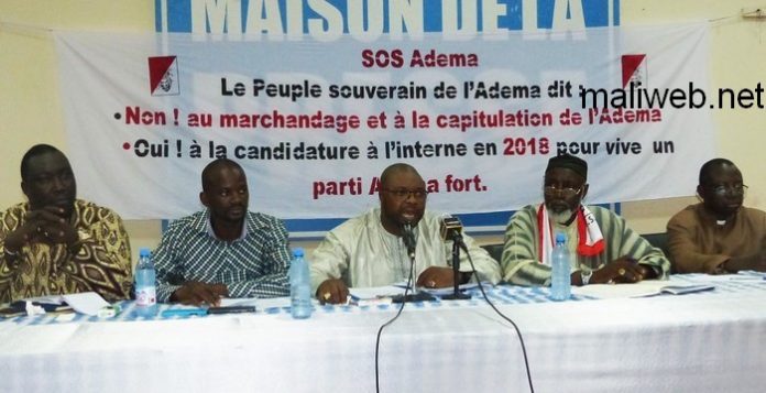 Presidium du collectif SOS Adema-Pasj (photo archives à titre illustratif))