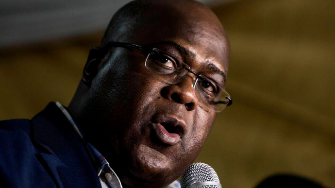 Le président de la RDC Félix Tshisekedi lors de son discours d'investiture le 24 janvier 2019