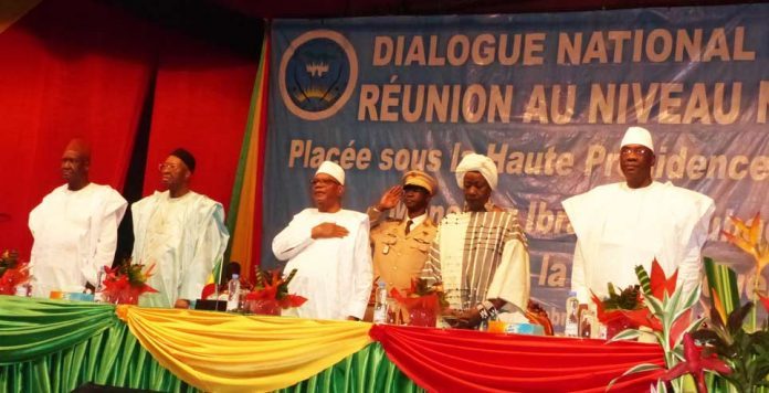 Lors du lancement du dialogue national inclusif