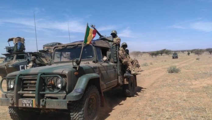 Les militaires de la force conjointe du G5 Sahel lors de l'opération Hawbi