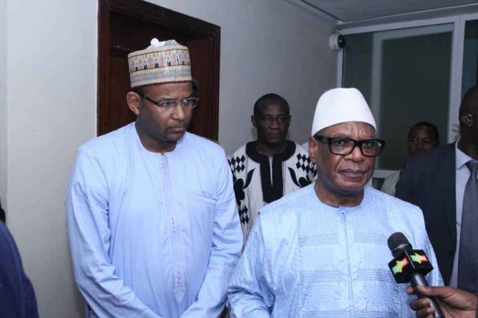 Son excellence Ibrahim Boubacar Keita et le premier ministre Dr Boubou Cissé