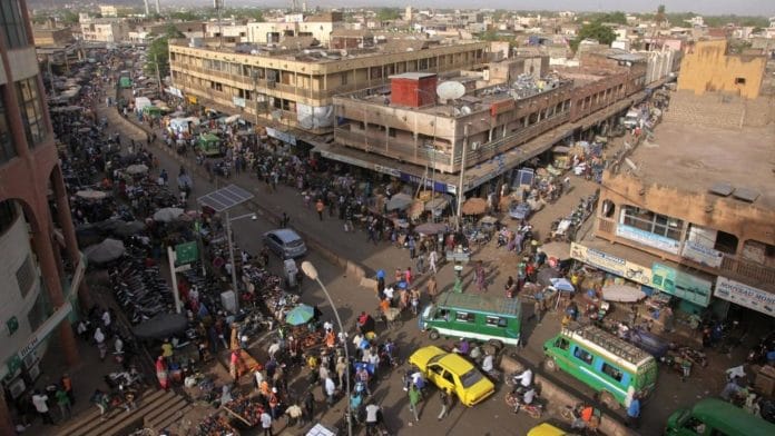 Vue du centre-ville de la capitale malienne, Bamako. (image d'illustration)