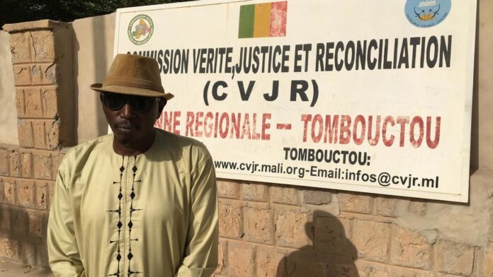 Mamadou Baba Traoré, chef d’antenne à Tombouctou de la Commission vérité, justice et réconciliation, le 23 mars 2021.