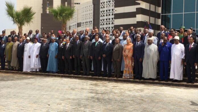 Photo de famille au sommet de l'Union africaine.