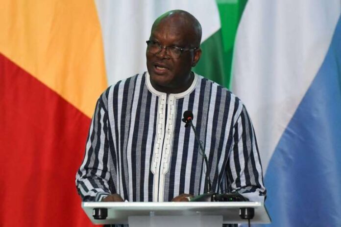 © ISSOUF SANOGO Le président Roch Marc Christian Kaboré en septembre 2019 à Ouagadougou, au Burkina Faso