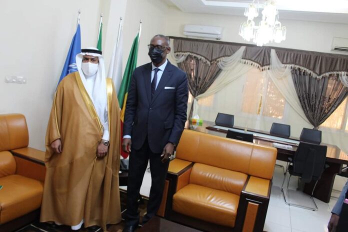 Abdoulaye DIOP et l’Ambassadeur du royaume d’Arabie Saoudite.