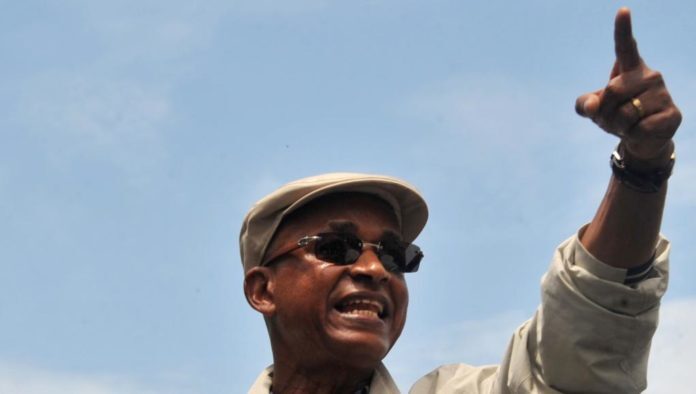 Le leader de l'opposition en Guinée, Cellou Dalein Diallo, lors d'une manifestation à Conakry, le 16 juillet 2017 (photo d'illustration).